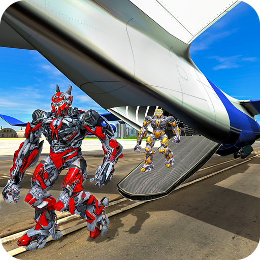 Robot Transport Airplane Pilot Flight Simulator 3D icon