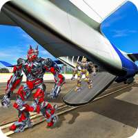 simulatore di volo pilota aereo trasporto robot 3D