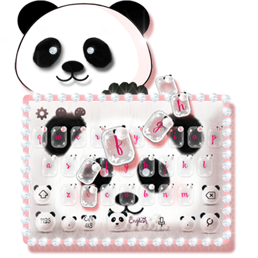 Cute Panda Keyboard Theme icon