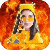 Fire Text Photo Frame - Stylish Text Maker icon