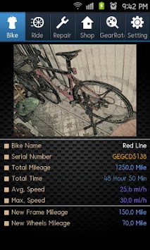 Bike Diary - MTB,Road,Gear screenshot 1