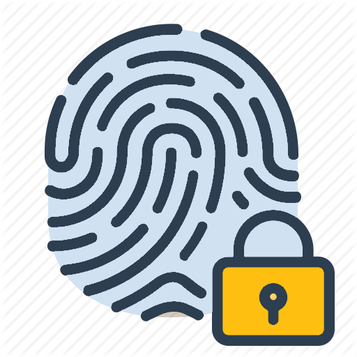 Screen Lock Button: Fingerprint, FaceId icon