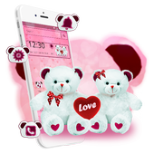 Red bow bear theme icon