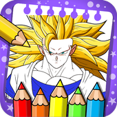 coloring dragon manga anime icon