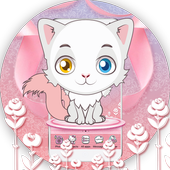 Special Blue Eye White Cat Theme icon