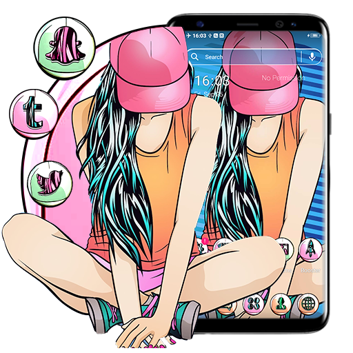 Cool Girl Theme أيقونة