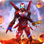 Super Hero Iron Machine Man Flying Rescue Mission icon