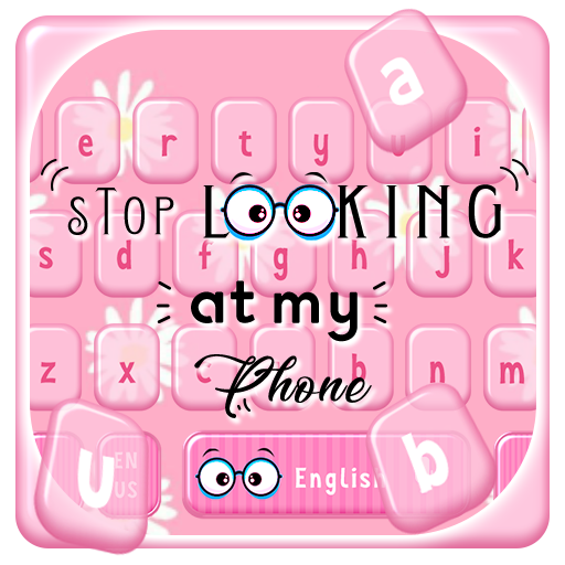 Pink Girly Quote Keyboard Theme icon