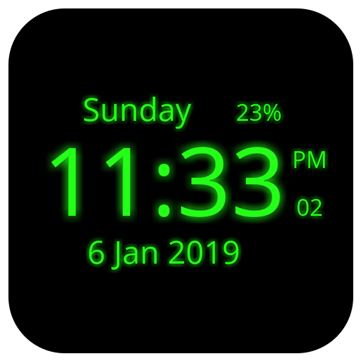 Digital Clock Live Wallpaper icon