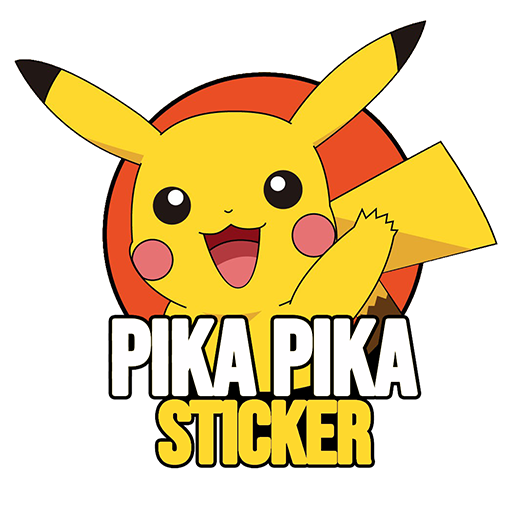 Pika pika stickerWA poke icon