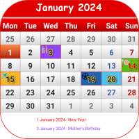 Tunisia Calendar 2024 on 9Apps
