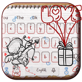 Teclado de carta de amor icon