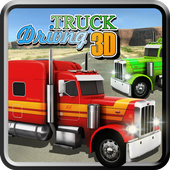 Truck Driving 3d icon