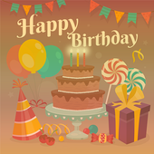 Birthday Song With Name, Age Calculator,Photo Cake icon