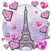 Pink Diamond Paris Wallpaper icon