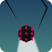 Falling red  Ball icon