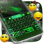Green Flame Keyboard Theme أيقونة