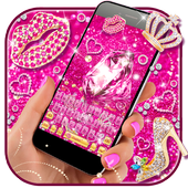 لوحة مفاتيح الجمال بريق أيقونة