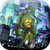 Hovering ninja turtle icon