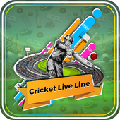 Cricket live line icon