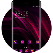 Abstract red theme line shadow wallpaper icon