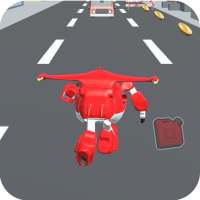 Super Robot Car flying Wings