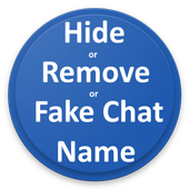 Hide|Remove|Fake Chat name for imo with 1 click icon