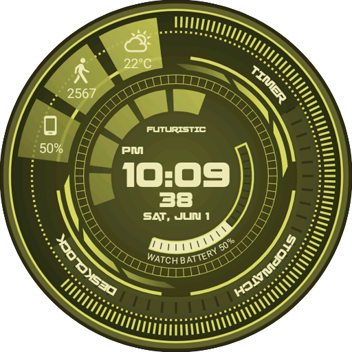 Futuristic GUI Watch Face icon