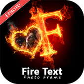 Fire Text Photo Frame иконка