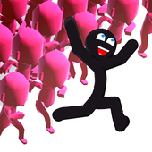 The Crowd City-Stickman in City Popular War! icon