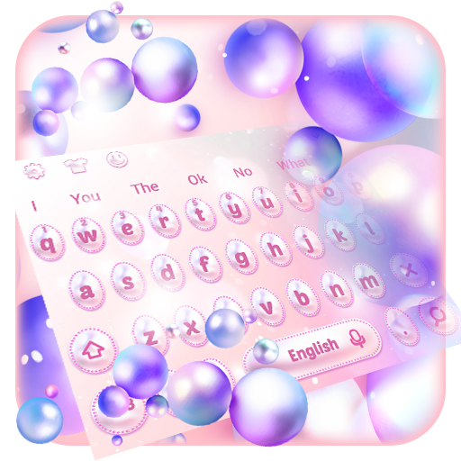 Cool colorful bubble theme keyboard icon