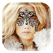 Lace Eye Mask Sticker Camera icon
