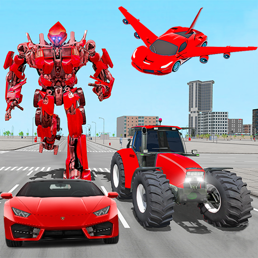 Tractor Robot Lion Transformation Car Robot Games icon
