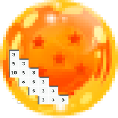 Super Saiyan Color by Number: Goku Pixel Art icon