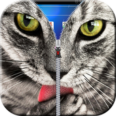 Cat Zipper Lock Screen icon