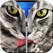 Cat Zipper Lock Screen