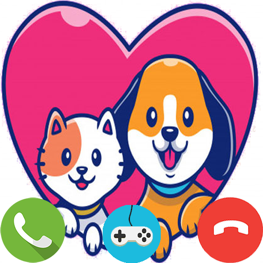 Fake Call Dog &amp; Cat Game icon
