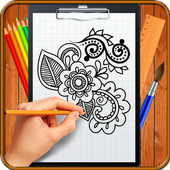 Learn How to Draw Henna Tattoo Designs icon