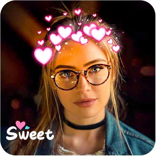 Love heart crown photo editor: Crown heart editor icon