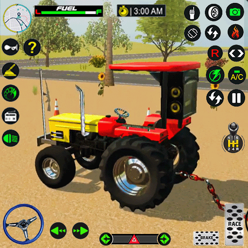 Farming Indian Tractor Driving icon