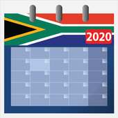 Calendar 2020 South Africa with holidays on 9Apps