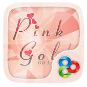 Pink Gold GO Launcher Theme on 9Apps