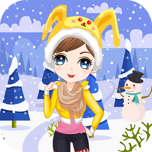 Dress Up Girl winter game icon