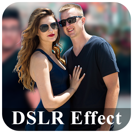 DSLR Camera with Blur Background icon