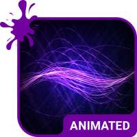 Purple Waves Animated Keyboard   Live Wallpaper on 9Apps