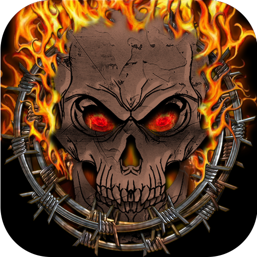Fire Skull Keyboard Theme icon