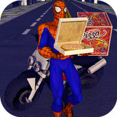 Amazing Spider Hero: Web Shadows Pizza Delivery icon