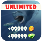 Gems for Hungry Shark ✔️ prank icon