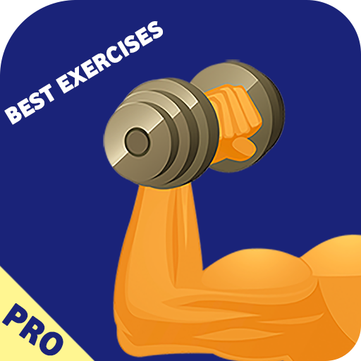 Fitness workout  the best exercises icon