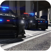 Police Car Driving Ford Offroad 2018 Simulator icon